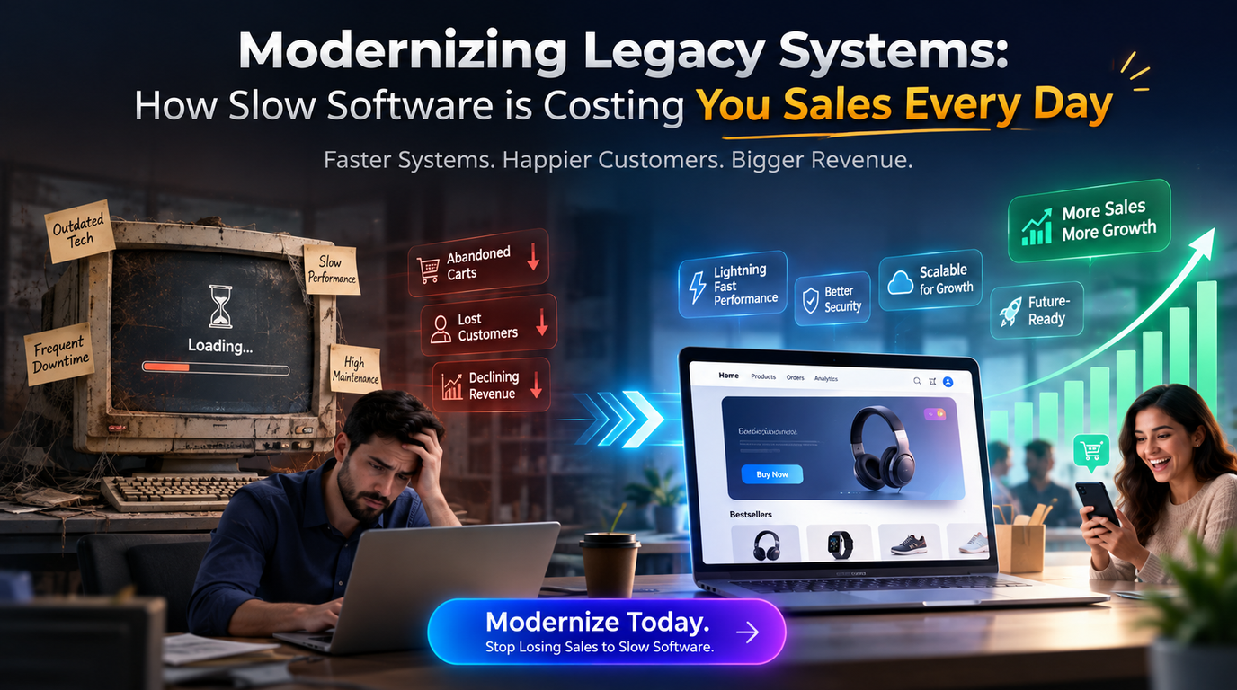 Modernizing Legacy Systems: How Slow Software is Costing You Sales Every Day
